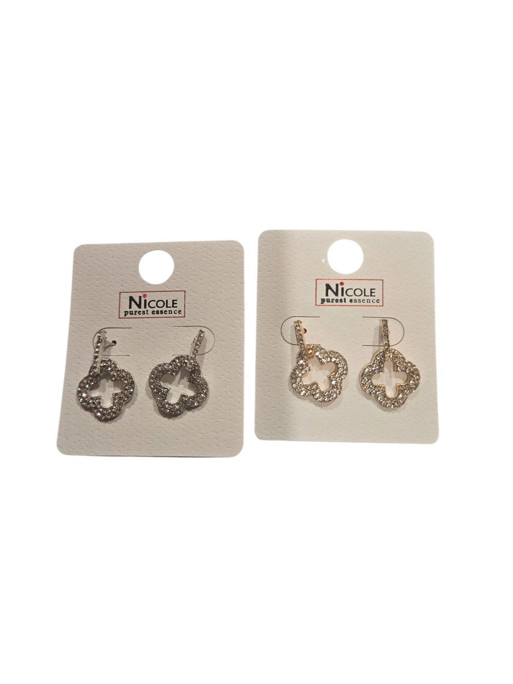 Nicole Clover Drop Earrings (Choice Of Color)